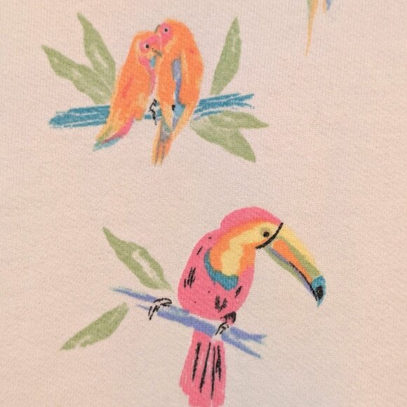 The Nutter Chubbies Ambassador Mens Size L Tropical Birds Pullover Sweatshirt - Picture 7 of 10